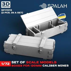 Juego maquetas cajas para minas calibre 120 mm (2 piezas) escala 1:72 Spalah SP17072 - Imagen 1 de 1