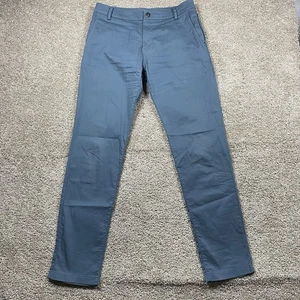 Birddogs Pants Mens 30x32 Stretch Comfort Golf Performance Blue Gray White Lined - Picture 1 of 7