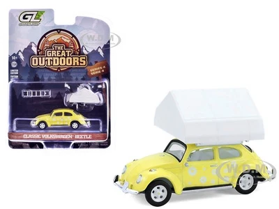 VOLKSWAGEN ESCARABAJO CLÁSICO CON CARPA CAMP'OTEL CARTOP 1/64 POR GREENLIGHT 38080 A Foto 1 de 4