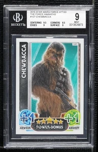 2015-16 Topps Star Wars Force Attax Chewbacca #107 BGS 9 MINT - Picture 1 of 2