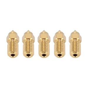 (0.4mm/0.02in)5Pcs 3D Printer Extruder Nozzle Brass M6 High Speed Printer - Picture 1 of 12