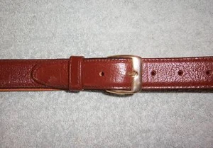 TOP GRAIN COWHIDE 30" BRAUN ECHTLEDER GÜRTEL VON SAMSON, Old New Stock - Bild 1 von 2