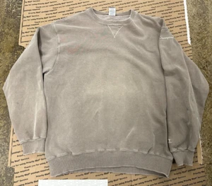 VTG Champion Sweater Mens Sz L/XL Gray Sweatshirt Fleece Crew Neck Pullover - Picture 1 of 10