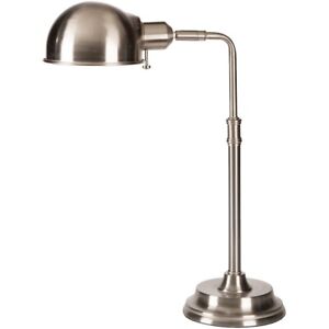 Colton Table Lamp by Surya, Brushed Steel/Silver Shade - COLP-003