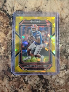 Selecciones del draft de Panini Prizm 2023 Anthony Richardson Gold Ice Prizm novato #104 - Imagen 1 de 2