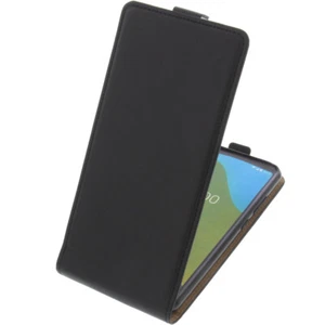 Funda para Wiko Jerry 4 Protectora Teléfono Móvil con Tapa Negra - Imagen 1 de 5