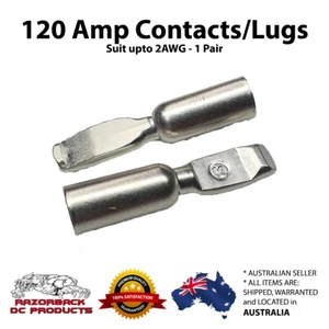 2x Anderson Plug Contacts/Terminals for 120 amp connectors 2/0AWG - Fast Post - Picture 1 of 3