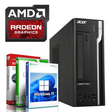 Windows 11 Acer Gamer PC AMD A8 7600B 4x3.80GHz 4GB 128GB SSD Radeon R7 Computer