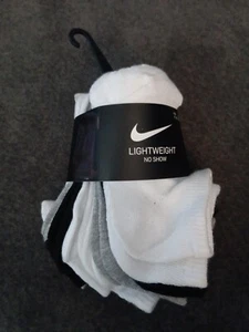 NEW 8 PAIR PACK NIKE KIDS SOCKS 4-5, NO SHOW (L6) - Picture 1 of 4