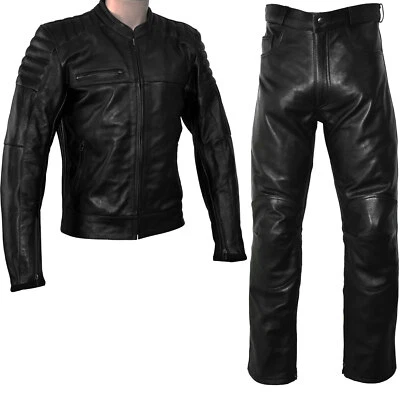 RTX Fusion Air Bag Compatible Armoured Premium Leather Motorcycle Two Piece Suit - Image 1 of 4