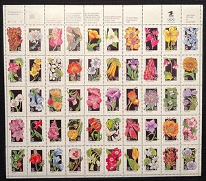Scott (2642-2696) Wild Flowers (Virginia Bluebells) Sheet Of (50)-29c Stamps-MNH - Picture 1 of 3