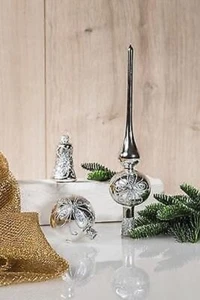 Set Di Sfere Di Vetro 16 Pezzi, Argento, Decorazione NUOVA Addobbo Natalizio - Foto 1 di 1