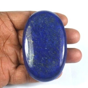 523.80 Ct Natural Gold Flakes Blue Lapis Lazuli Oval Cabochon Gemstone - Picture 1 of 5