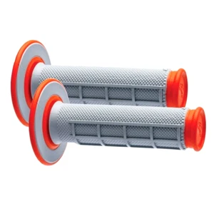 RENTHAL MX GRIPS MOTOCROSS ENDURO OFF ROAD MOTORBIKE GRIPS GREY / ORANGE - Picture 1 of 1