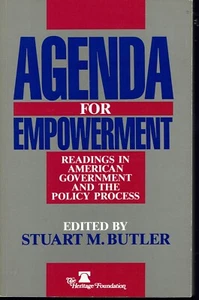 Agenda for Empowerment Readings in Government Policy Process 1990 Butler Rare - Picture 1 of 2