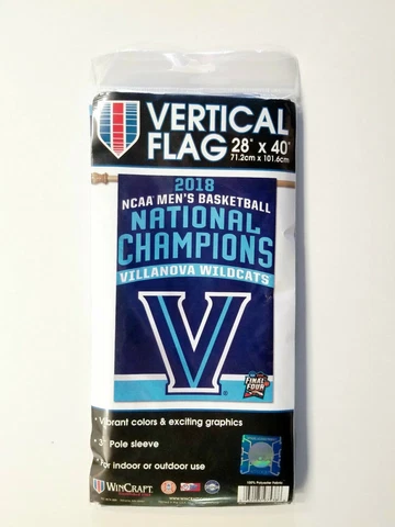 Villanova Wildcats 2018 Champions WC Premium 28x40 Banner Flag University of Cover
