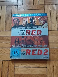 R.E.D. + R.E.D. 2 - Collector's Edition - 2 Blu-Rays RED - Steelbook - NEU & OVP - Bild 1 von 2