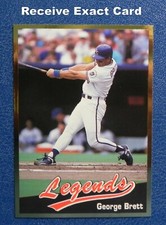 GEORGE BRETT 1990 Legends Gold Foil Border Card # 24 _ EXACT CARD ...B