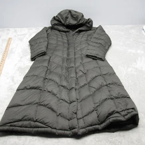 Patagonia Down Parka Women Small Green Hooded Full Zip Downtown Loft Tall Jacket - Picture 1 of 23