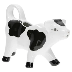 Milchkännchen Kuh Berta 120 ml Keramik Weiß + schwarze Fleckchen Sahne-Gießer - Bild 1 von 8