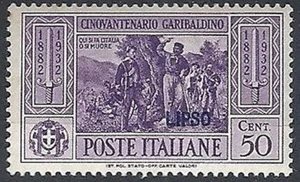 1932 EGEO LIPSO GARIBALDI 50 CENT MH * - RR11743 - Picture 1 of 1