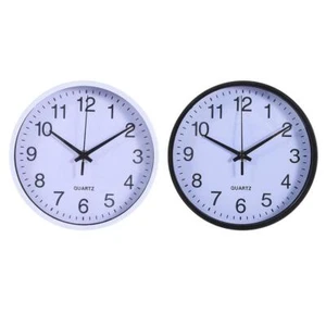 Sweep Modern Design Kitchen Clocks 8inch 20cm Round Wall Clock Quartz Clock - Picture 1 of 14