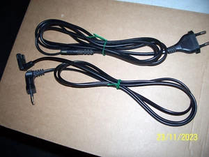 Euro Netzkabel-2 pol.-Doppelnut-Eurost.- 1,5 m-Haushaltsgeräte /TV/ Radio-neu - Bild 1 von 5