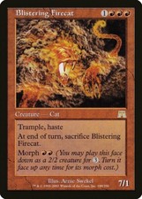 Blistering Firecat Onslaught PLD Red Rare MAGIC THE GATHERING CARD ABUGames