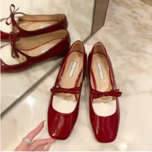 Bowknot Leather Mary Janes - Picture 1 of 2