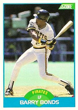 1989 Score #127 Barry Bonds Pittsburgh Pirates