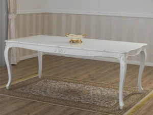 Mesa de comedor Charlotte estilo Shabby Chic rectangular blanco envejecido cm... - Imagen 1 de 4