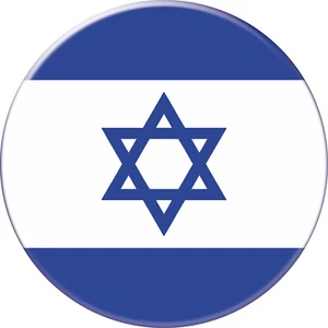 ISRAEL drapeau Pays du monde 25-38-56-75 mm Broche Bouton pin badge épingle - Foto 1 di 5