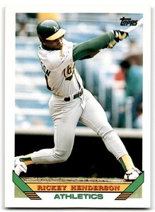 1993 Topps #750 Rickey Henderson Athletics