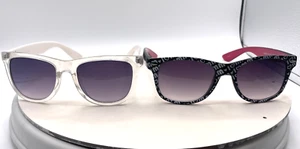 Lot of 2 - Disney I Love MM Mickey Mouse Black Pink & Pair White Logo Sunglasses - Picture 1 of 12