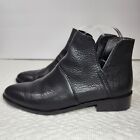 LUCKY BRAND Paramo Black Pebbled Leather Ankle Booties 6 M EXCELLENT!
