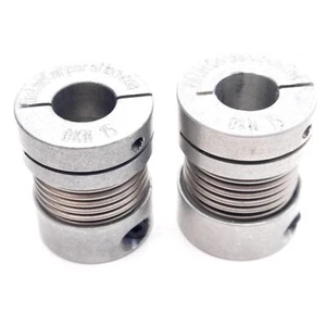 Lot of 2 Rimtec DKN15/26-3/16-3/8 Metal Bellows Coupling, ø3/16in & ø3/8in Bores - Picture 1 of 5