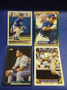 Lotto di carte Edgar Martinez (4) Seattle Mariners - Foto 1 di 1