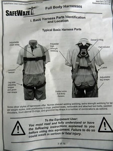 New (NOS) SAFEWAZE PRO Air Flex Full Body Harness 1515-XL Free US Shipping - Picture 1 of 6