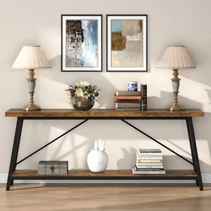 Tribesigns Extra Long Sofa Table Behind Couch,Industrial Entry Console Table - Picture 1 of 11