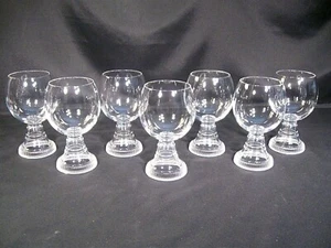 Ralph Lauren Crystal Irvington Wine Glasses Set of 7 - Picture 1 of 12