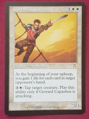 Magic The Gathering APOCALYPSE GERRARD CAPASHEN white card MTG - Image 1 of 2