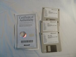 Genuine Microsoft MS-Dos 6.21 on 3.5" disks with original COA