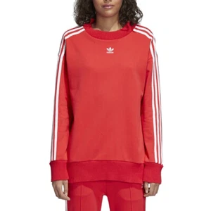 adidas Originals Women's Trefoil Knit Jumper - Red - Picture 1 of 6