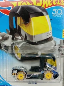 2017 HOT WHEELS ~ SUPER CHROMES 8/10 ~ RIG HEAT ~ BLACK ~ 36/365 - Picture 1 of 3