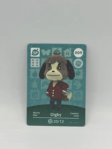 Digby 009 - Series 1 Animal Crossing Amiibo Card Unscanned And Genuine - Picture 1 of 2