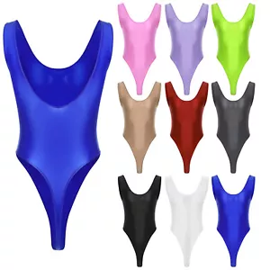 Herren Glänzend Einteiler Body Stretch Stringbody Unterhemd Overall Unterwäsche - Bild 1 von 112