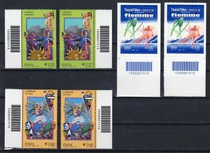 2013 Lotto di 6 francobolli con Codice a Barre, nuovi, tutti diversi (F) - Foto 1 di 1