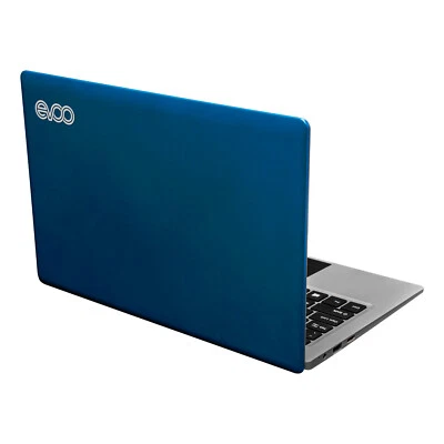 EVOO 11.6" Ultra Thin Notebook EVC1167BL HD Display Intel 64GB 4GB RAM HDMI Blue - Image 1 of 4