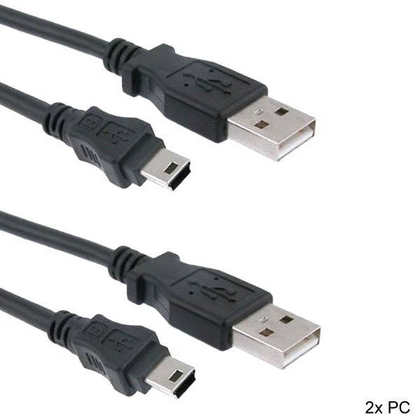 2PACK 10Ft USB Charging Cable for PS3 Playstation 3 Wireless Controller 28AWG UL - Image 1 of 1