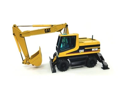 Caterpillar Cat M318 Wheeled Excavator NZG 1:50 Scale Model #405 Damaged No Box - Image 1 of 4